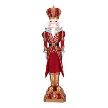 Nutcracker King Red-Gold Poly 61.5cm
