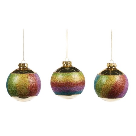+ GLSS GLT RAINBOW BALL ASS/3 MULTI/GLD 10CM