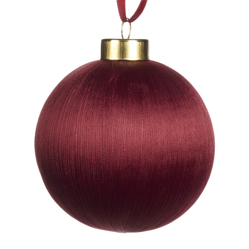 YARN BALL ON RIBBON BURG 8CM