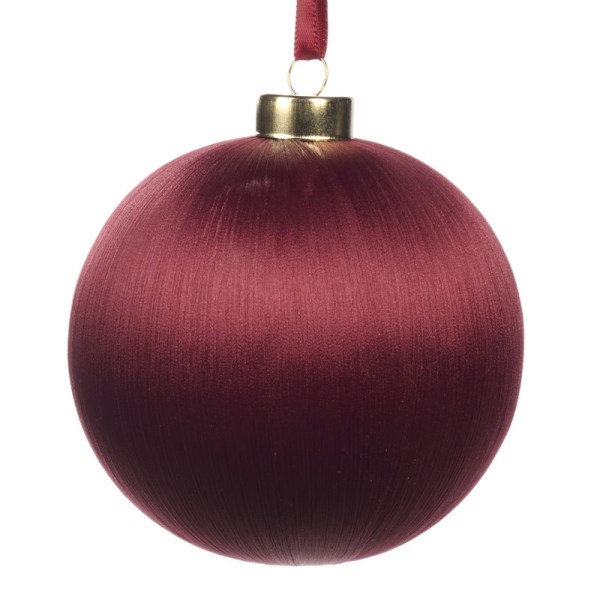 YARN BALL ON RIBBON BURG 10CM