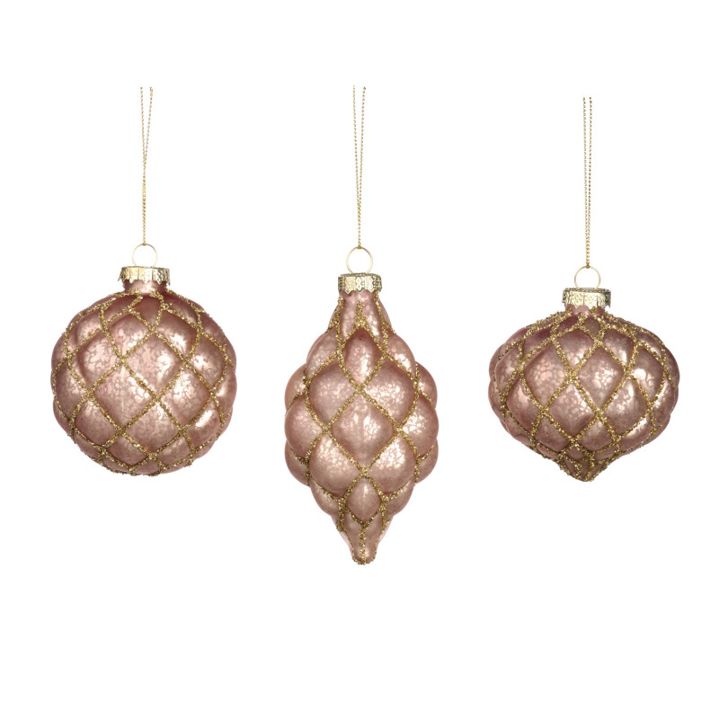GLSS 3D GLT NET BALL/FIN.ORN ASS/3 BRWN 8CM