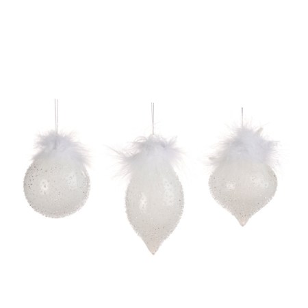 +GLSS PLUME TOP/3D CRUSH.BALL/FIN.ORN ASS/3 WH 8CM