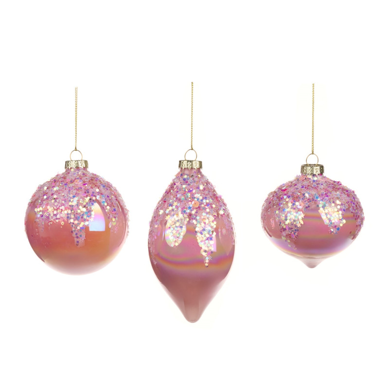 GLSS IR.GLT TOP BALL/FIN.ORN ASS/3 PNK/PRPL 8CM