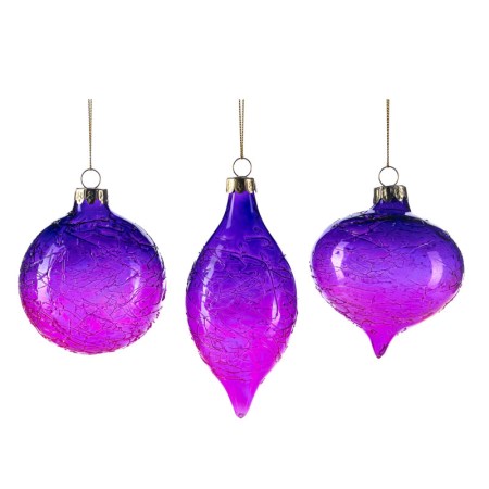 + GLSS GRAD.THREAD BALL/FIN.ORN ASS/3 PRPL/PNK 8CM