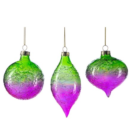 + GLSS GRAD.THREAD BALL/FIN.ORN ASS/3 GRN/PNK 8CM