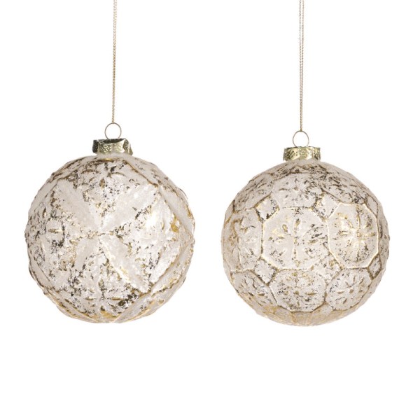 + GLSS 3D NET ANT.BALL ASS/2 WH/GLD 10CM