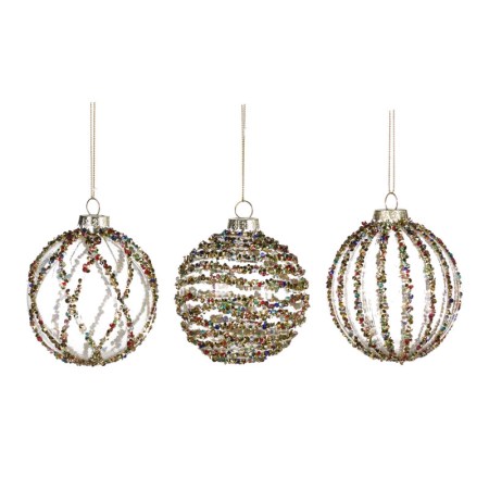 +GLSS 3D JEWEL NET/STRIPE BALL ASS/3 MULTI/CLR 8CM