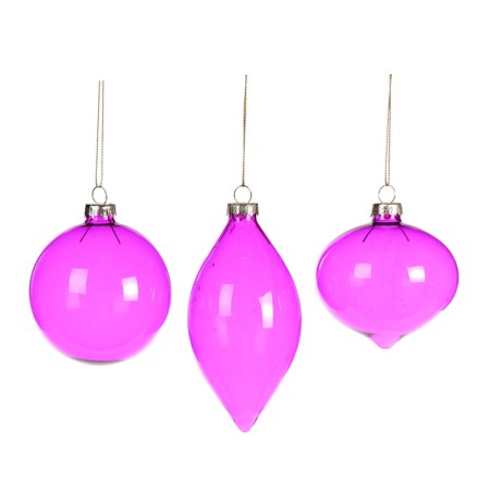 + GLSS TRANSP.BALL/FIN.ORN ASS/3 PNK 8CM