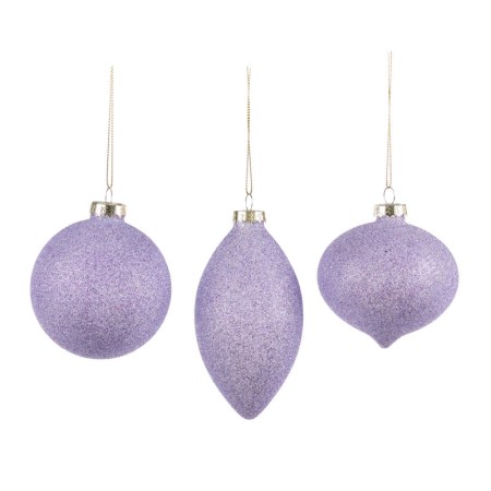 + GLSS SPARKLE BALL/FIN.ORN ASS/3 PRPL 8CM