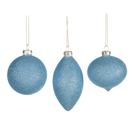 + GLSS SPARKLE BALL/FIN.ORN ASS/3 BLU 8CM