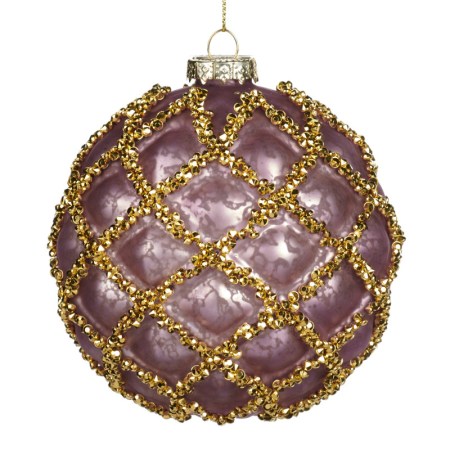 + GLSS 3D BEAD.NET BALL PNK/GLD 10CM
