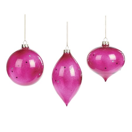 + GLSS ENGR.SNOWFL.BALL/FIN.ORN ASS/3 PRPL 10CM