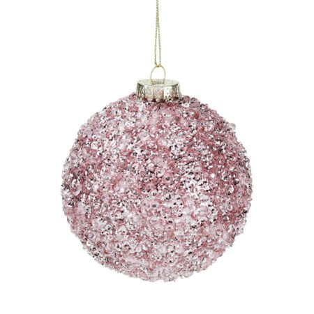 + SEQ.GLT BALL ORN LT PNK 10CM