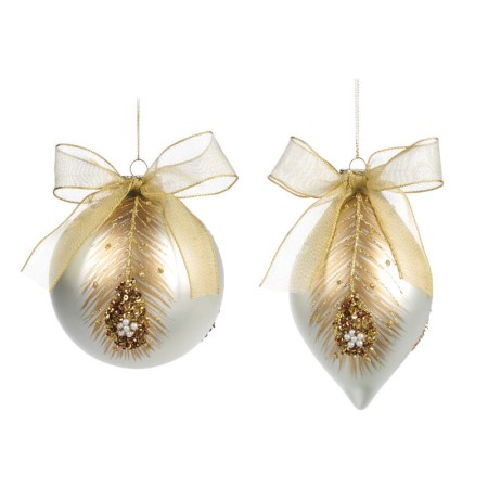 + GLSS PEACOCK PLUM BAL/FIN.ORN ASS/2 CR/GD 11,5CM