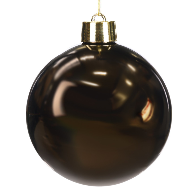 + SHINY BALL BRWN 20CM