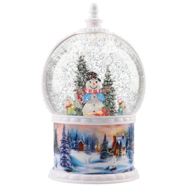 Globe snowman waterspinning