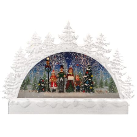 Window scene carollers waterspinning