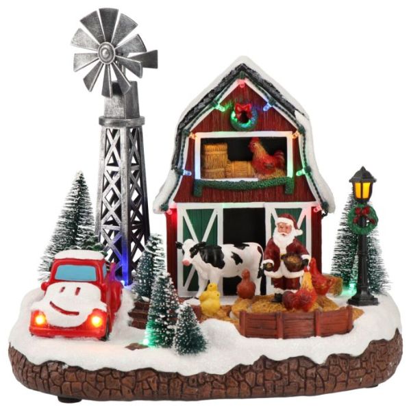 Farm with windmill animated