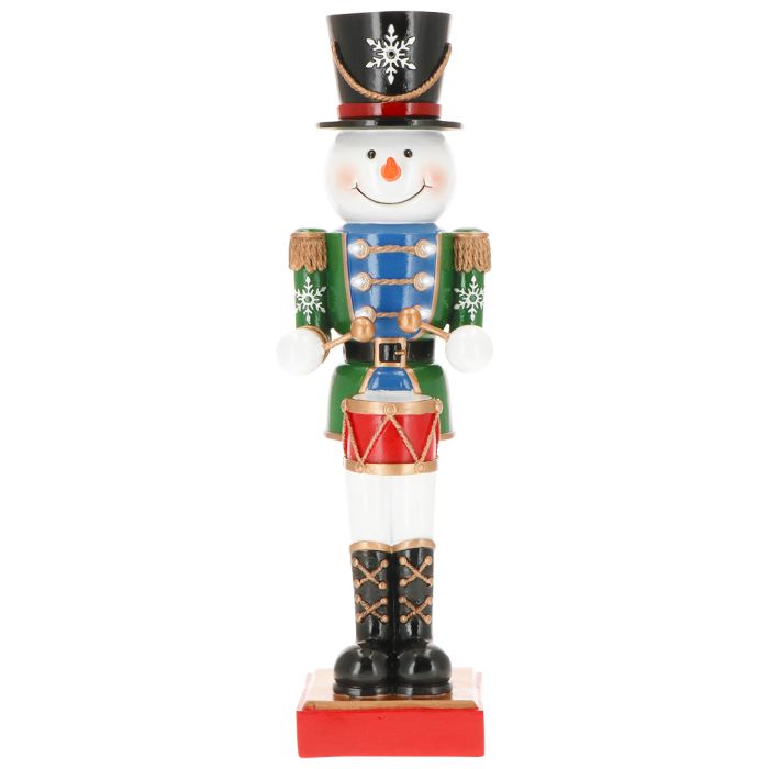Nutcracker snowman poly