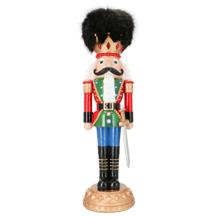 Nutcracker with Fur Hat Poly Multicolor 89cm*