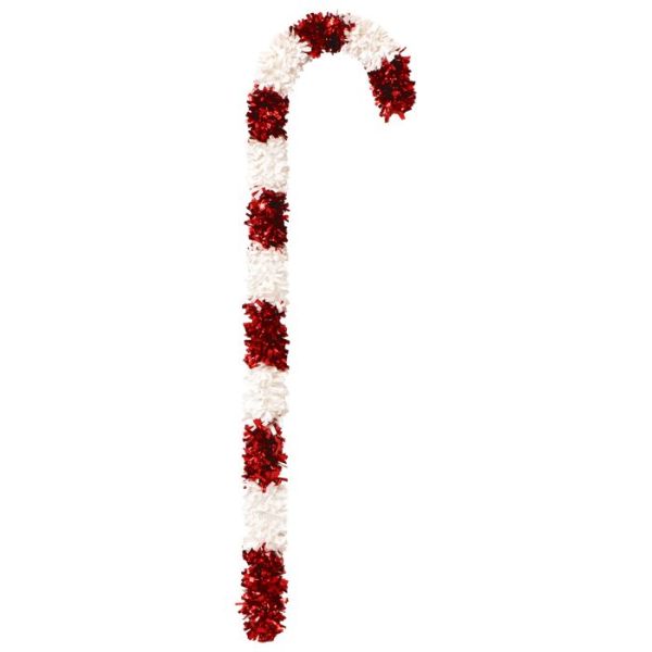 Candy cane tinsel 124cm
