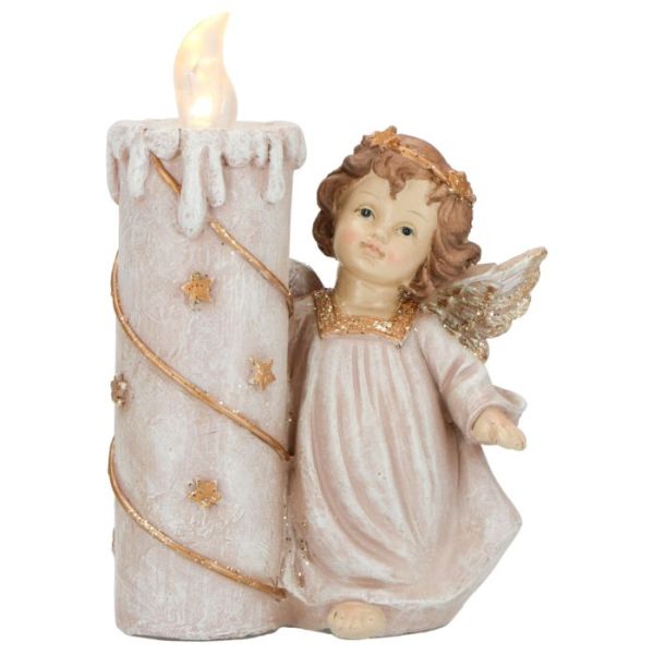Angel led candle poly