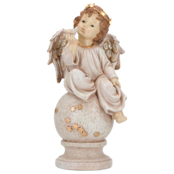 Angel sitting on ball led poly