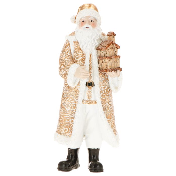 Santa with house poly