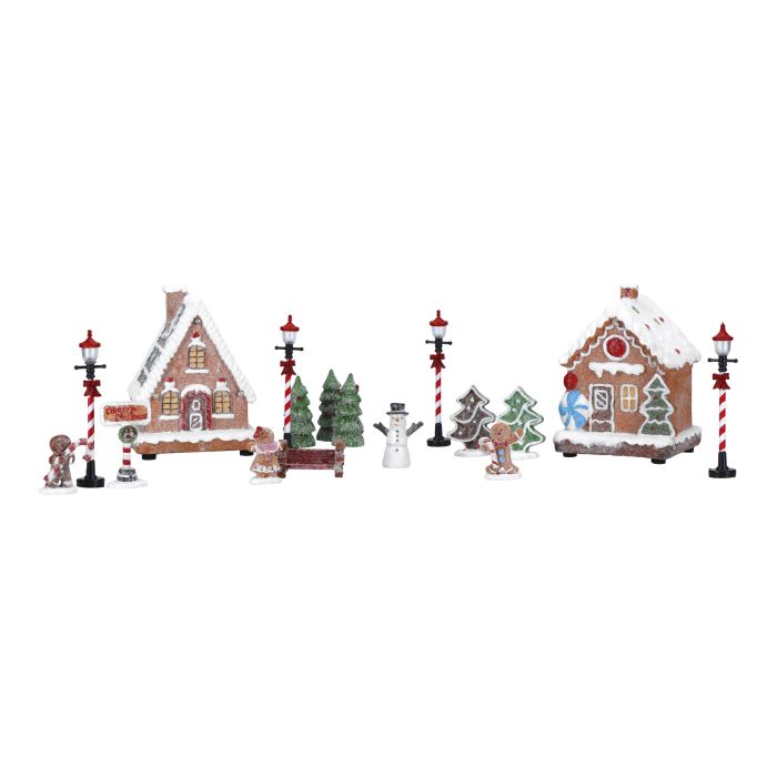 Candy village set of 17pcs LED