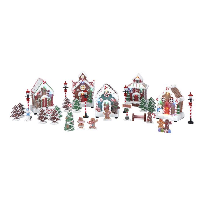 Candy village set of 30pcs LED