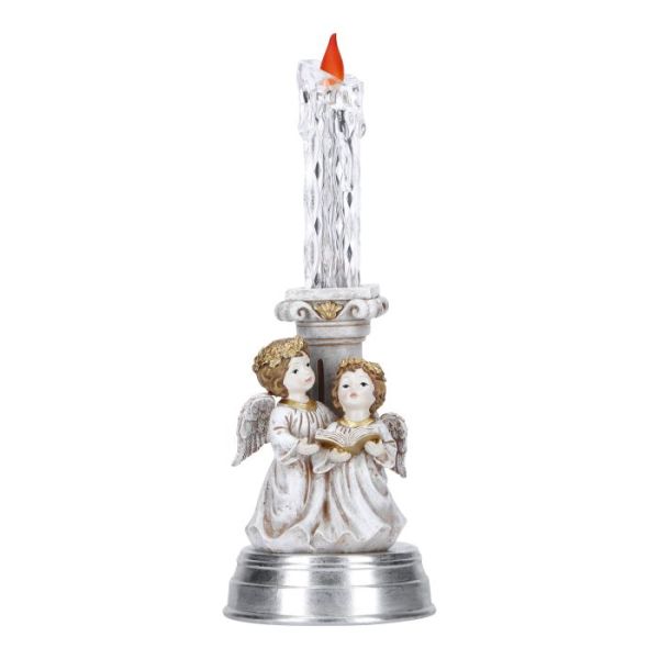 Candle with angels poly