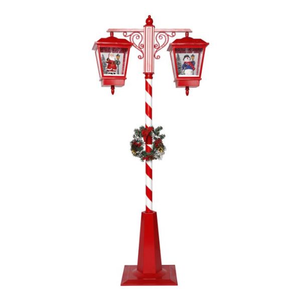 Floor lantern snowing double