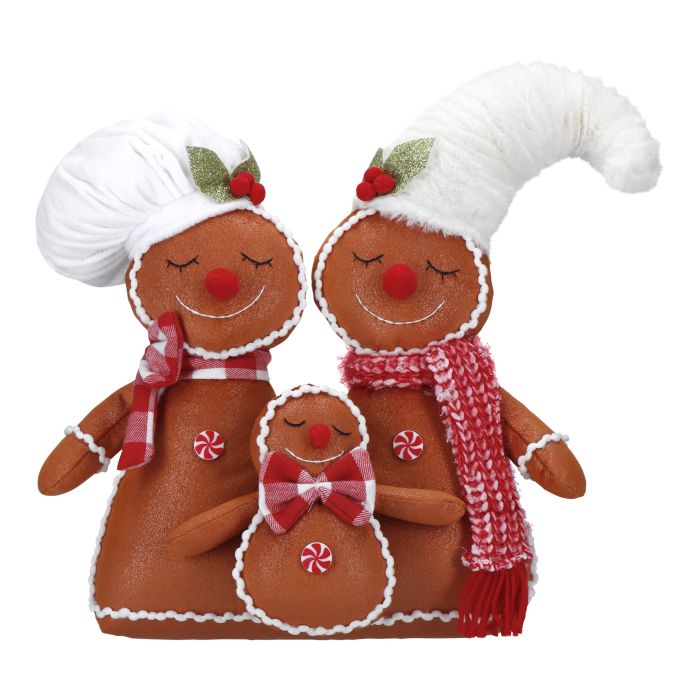 Gingerbread Family Cuddly Toy 31cm