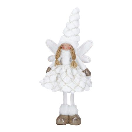 Angel fur standing wings led 43cm