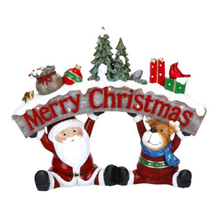Merry Christmas sign led poly