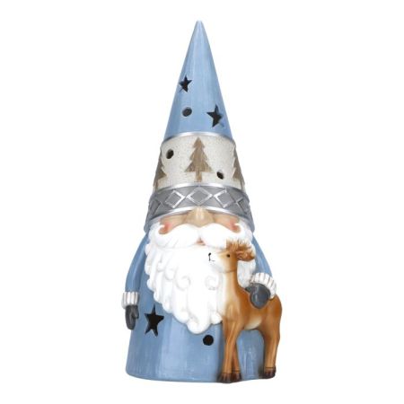Gnome with deer led poly