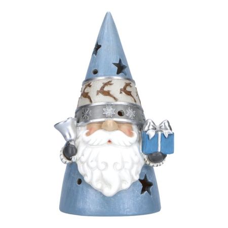 Gnome with gift led poly