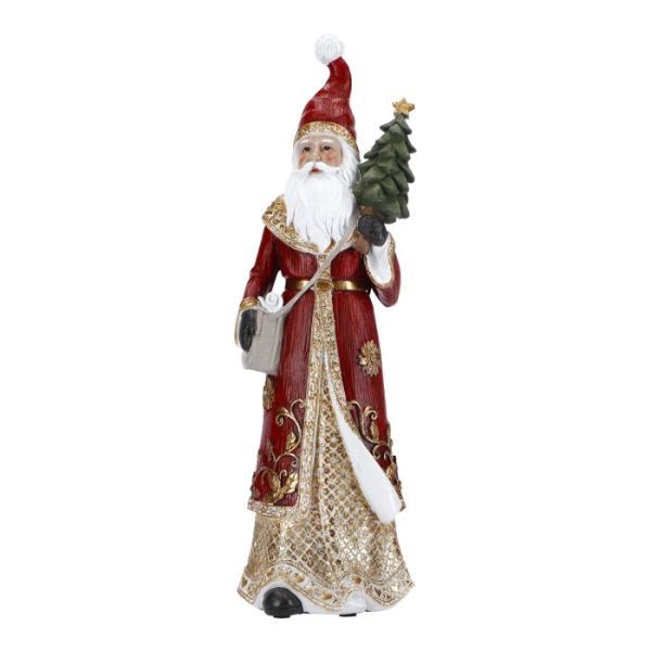 Santa with tree poly
