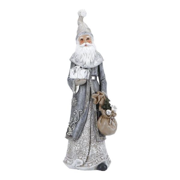 Santa holding bag poly
