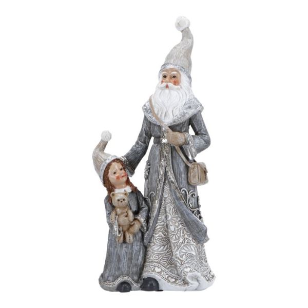 Santa with child poly