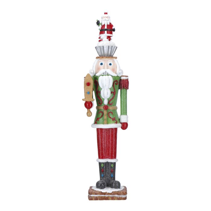 Nutcracker Cucpake with Santa Poly 41cm