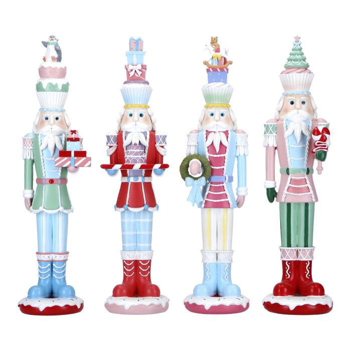 Nutcracker Gift Cake 4ass Poly Candy 42cm