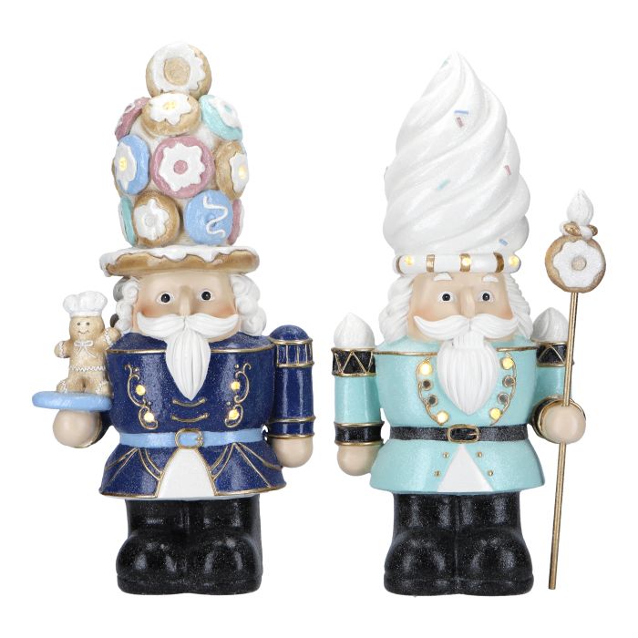 Nutcracker LED Cookie Sceptor 2ass Poly 41,5cm