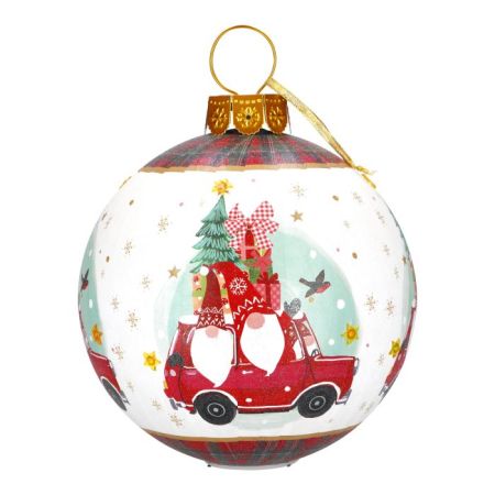 Christmas ball gnome led 35cm