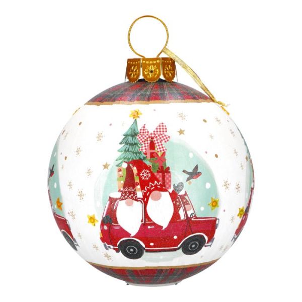 Christmas ball gnome led 35cm