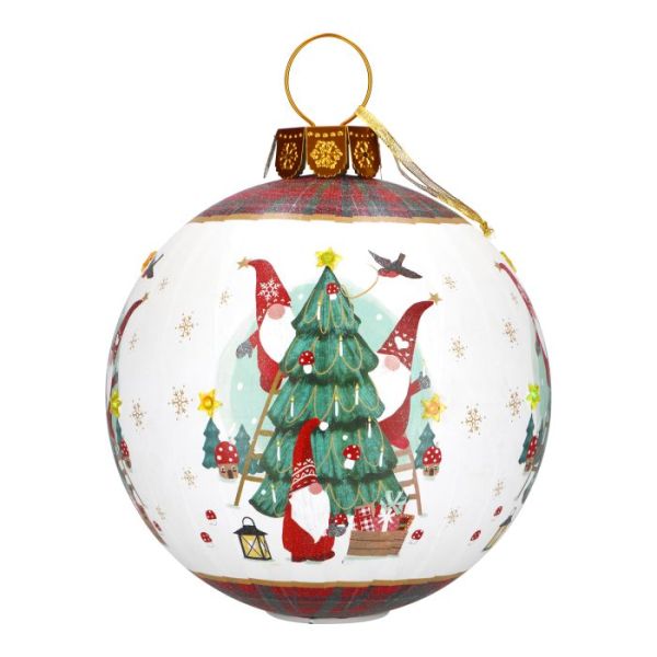 Christmas ball gnome led 35cm