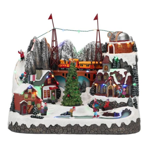 Mountain scene animated