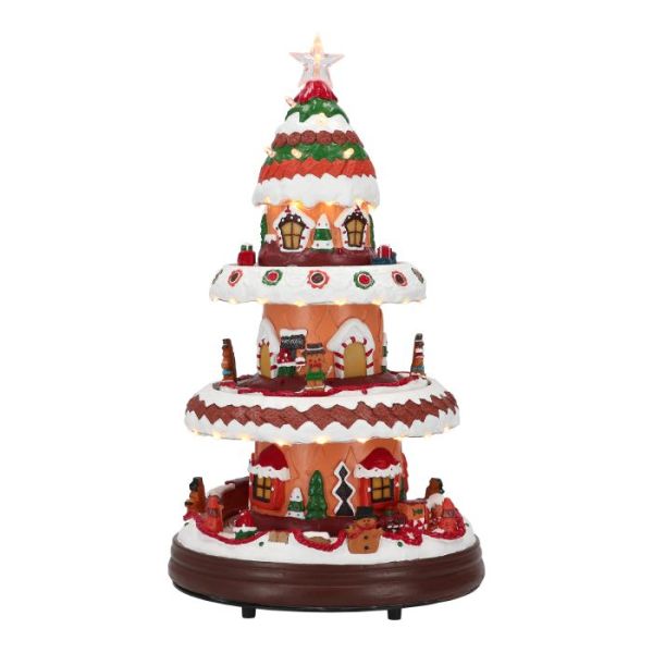 Christmas gingerbread house animated