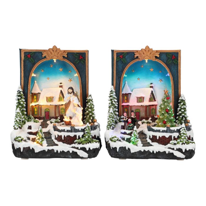 Christmas scenery 2 ass