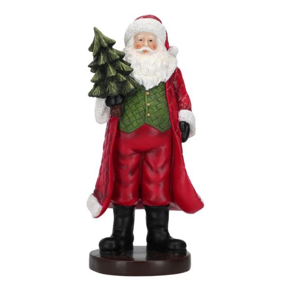 Santa holding tree poly